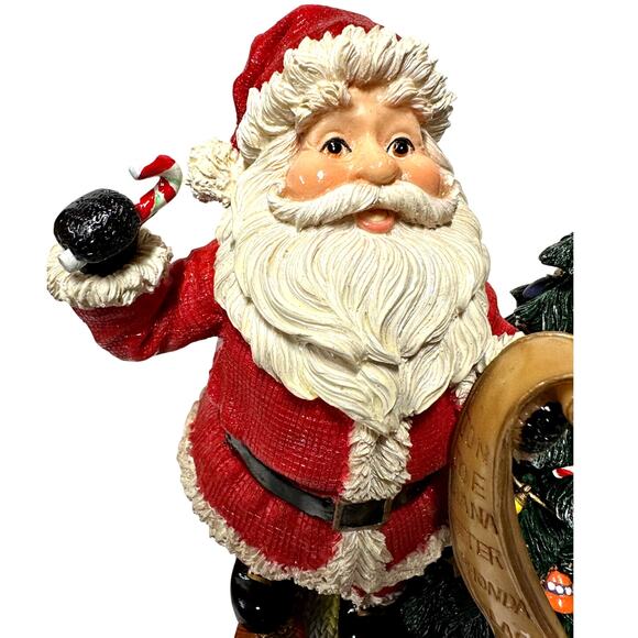 Fitz and Floyd Happy Holidays 2004 Santa Tree and Elf Stocking Holder-NEW in Box - Picture 5 of 12